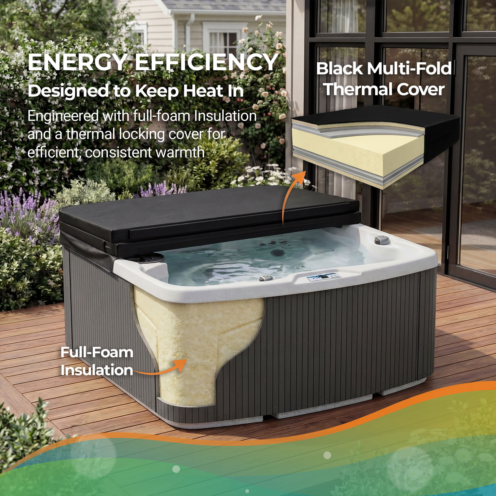 Special Edition Sea Salt Lifesmart Leganza 6-Person 90-Jet 230v